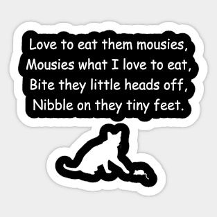 Funny mouse cat Sticker